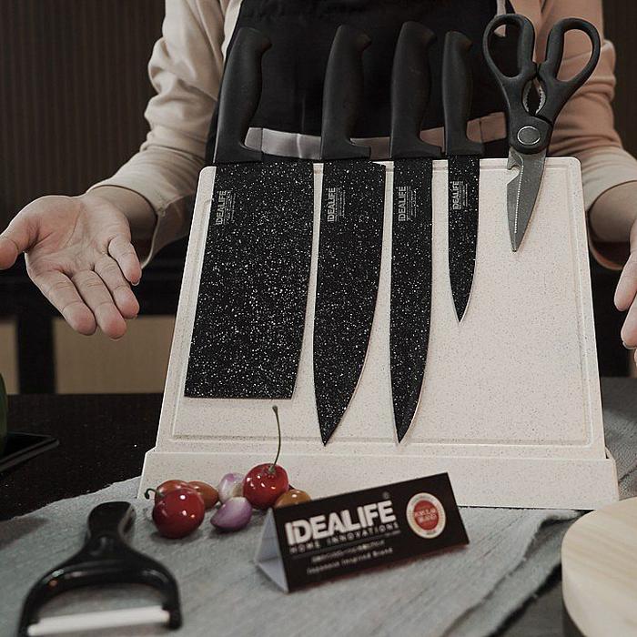 IDEALIFE - Knife Set - Set Perlengkapan Pisau Dapur - IL-160E / 160 E