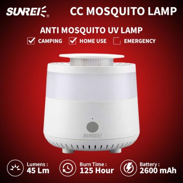 Lampu Tidur LED Anti Nyamuk UV Sunrei CC-Mosquito Lamp Tact Touch