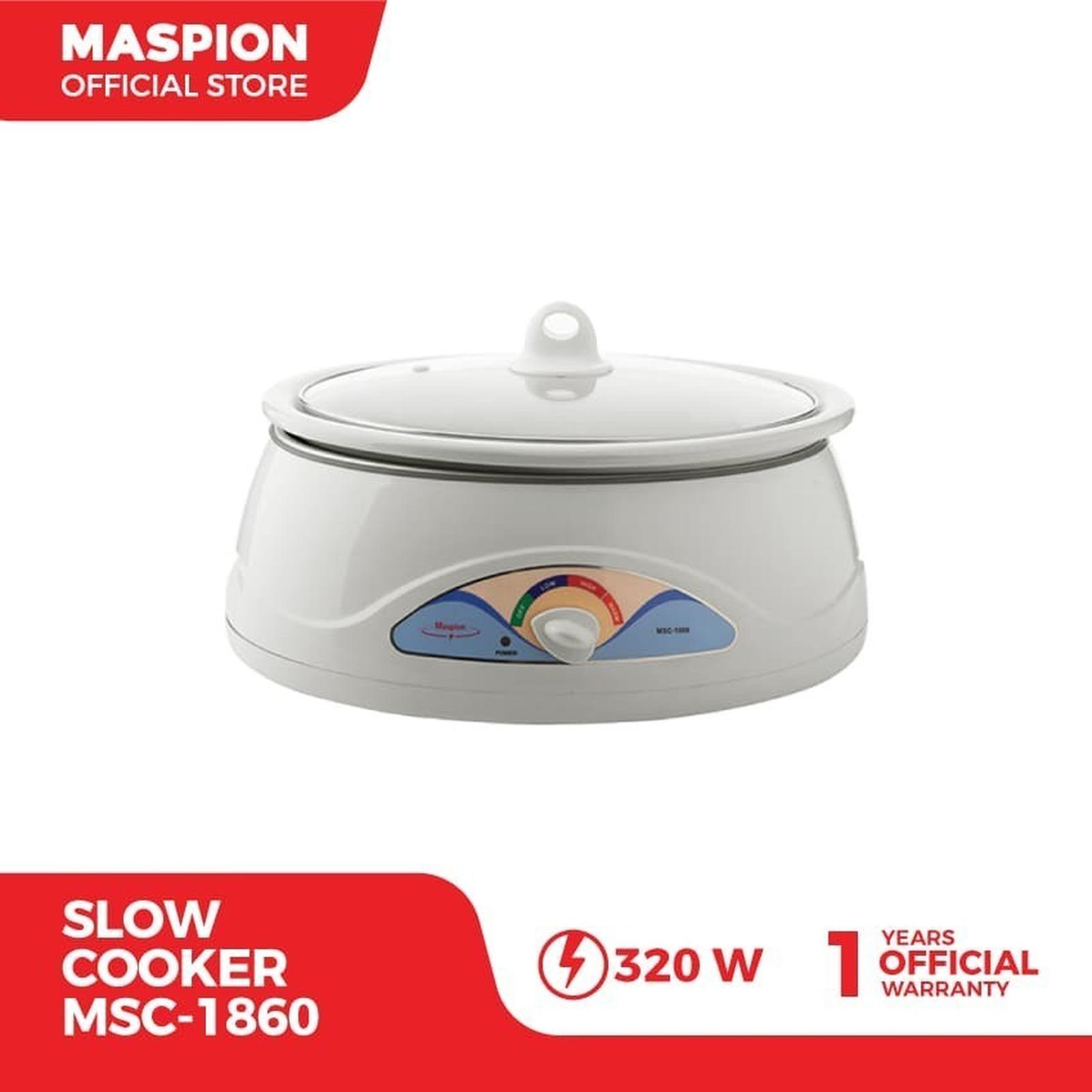 Slow Cooker Maspion 6 Liter - MSC1860 MSC-1860 MSC 1860